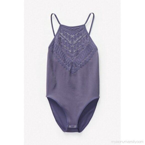 NWOT Free People Intimately Solstice High Neck Bodysuit in Dark Blue - Picture 8 of 9